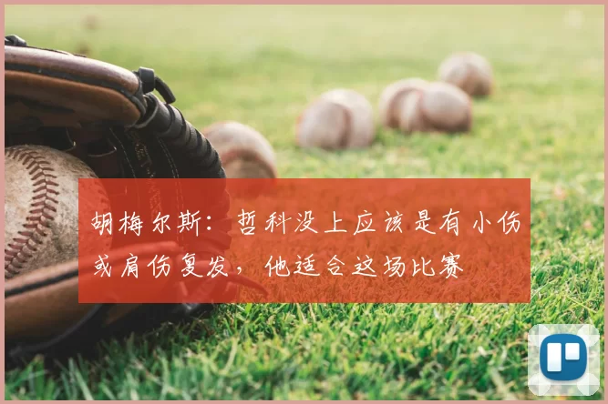 胡梅尔斯：哲科没上应该是有小伤或肩伤复发，他适合这场比赛